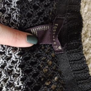 Size large see through sweater